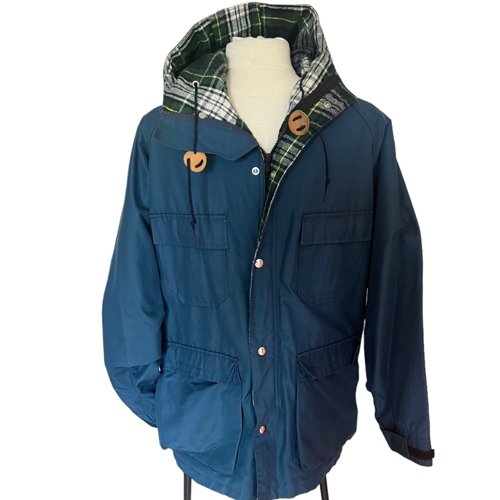 Maine Guide by Congress later LLBean vintage fieldcoat flannel line mens small